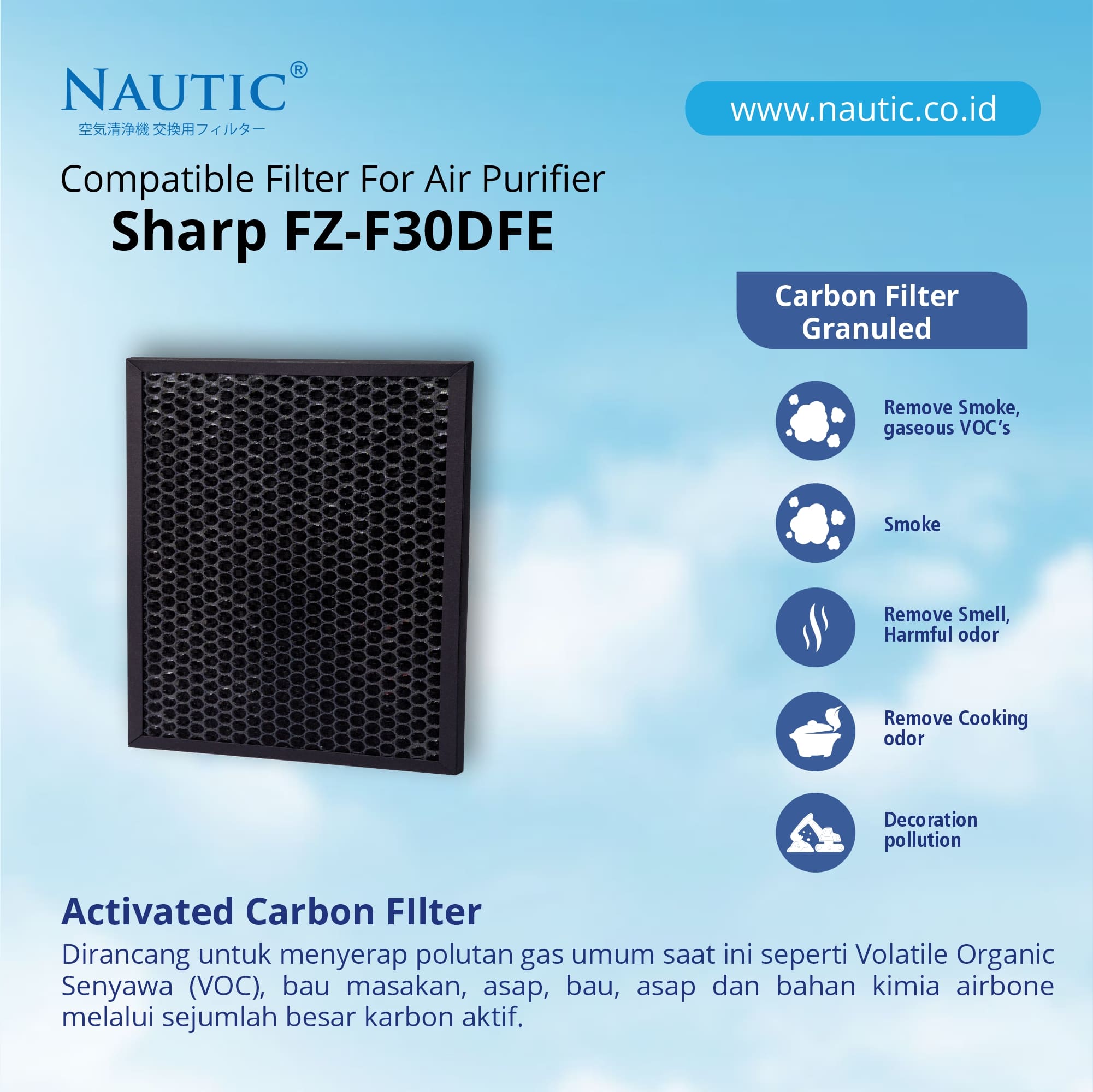 HEPA Filter Sharp FZ-F30HFE Air Purifier FP-F30Y FP-J30Y FP-GM30Y FP-JM30Y KC-F30Y FU A28 Y28 thumb 3