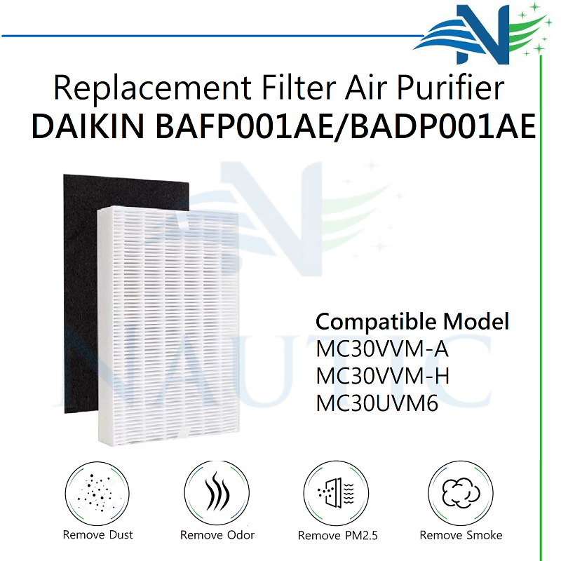 NAUTIC Hepa Filter DAIKIN MC30 BAFP001AE / Dust Collection Filter MC30VVM-H MC30UVM6