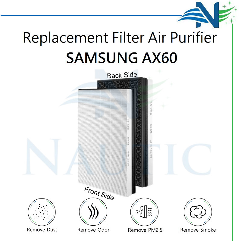 NAUTIC Hepa FILTER Samsung Air Purifier AX60 AX60R AX60R5080WD AX5000 Replacement