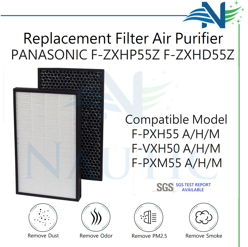 NAUTIC Filter Air Purifier Panasonic F-ZXHP55Z F-VXH50R F-VXR50R F-PXH55A F-PXH55H F-PXH55M F-VXH50A F-VXH50H